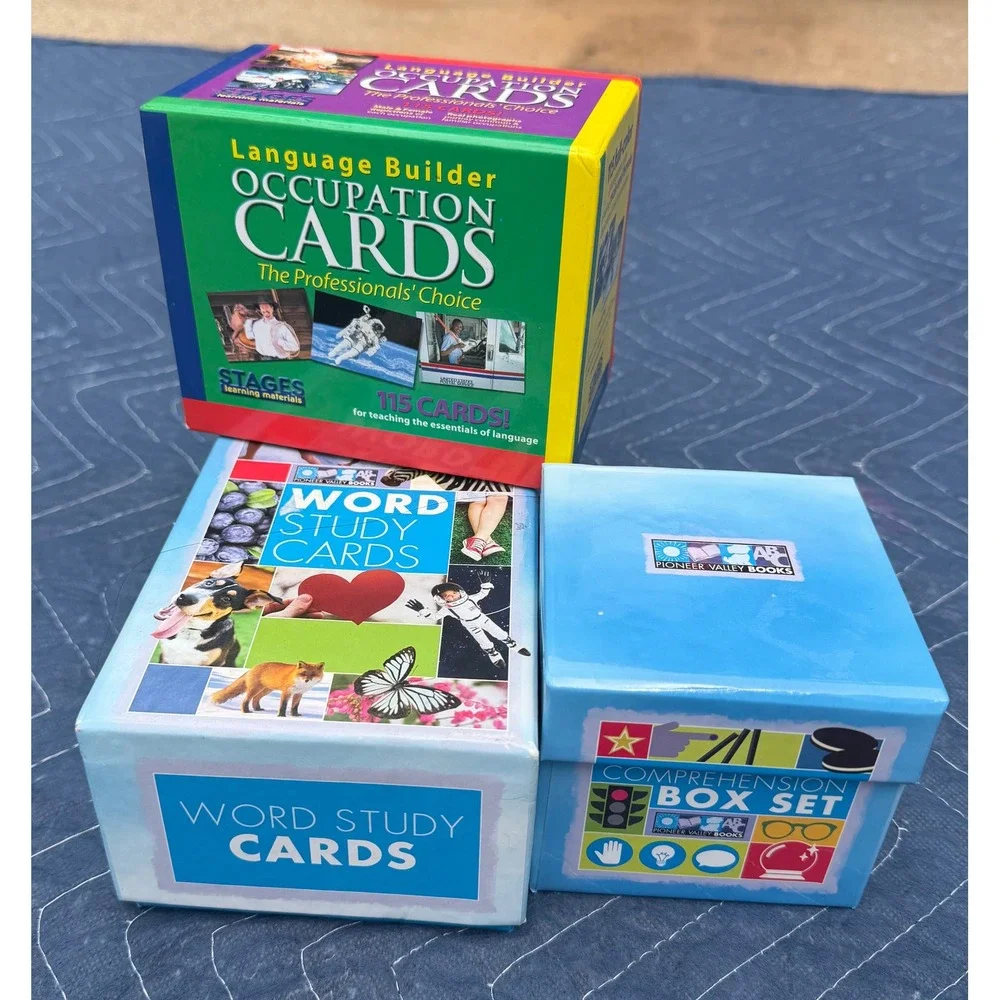 Stages Language Builder Occupation Cards Pioneer Valley Word Study &Comp Box Set
